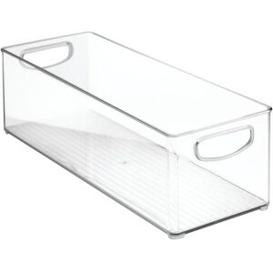 Linghhang - Cabinet/Kitchen Storage Box, Extra Large Plastic Fridge Bin, Long Box, Clear, 41cm x 15cm x 12.5cm Linghhang - Cabinet/Kitchen Storage Box, Extra Large Plastic Fridge Bin, Long Box, Clear, 41cm x 15cm x 12.5cm