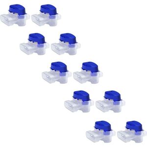 SNQ Cable Connector Set for Robotic Lawnmowers - 10 Gel-Filled Connectors for Extending or Repairing Low-Voltage Electrical Wire for Automatic Lawnmowers SNQ Cable Connector Set for Robotic Lawnmowers - 10 Gel-Filled Connectors for Extending or Repairing Low-Voltage Electrical Wire for Automatic Lawnmowers