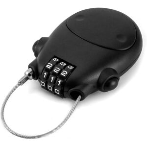 QIEDIE Cable lock, with 3-digit discs, 77 cm metal cable, for bicycles, motorcycles, luggage, etc. QIEDIE Cable lock, with 3-digit discs, 77 cm metal cable, for bicycles, motorcycles, luggage, etc.