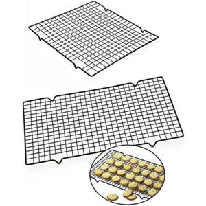 HÉLOISE Cake Cooling Rack, 2 Pieces Rectangular Cooling Rack, Stainless Steel Cooling Rack, Mesh Cooling Racks, for Cakes, Cooling Desserts HÉLOISE Cake Cooling Rack, 2 Pieces Rectangular Cooling Rack, Stainless Steel Cooling Rack, Mesh Cooling Racks, for Cakes, Cooling Desserts