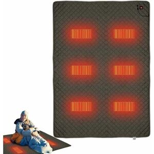 GROOFOO Camping Heated Blanket - USB Electric Heating Blanket,Portable Electric Blanket with 3 Heating Level for Home Car Camping Essentials GROOFOO Camping Heated Blanket - USB Electric Heating Blanket,Portable Electric Blanket with 3 Heating Level for Home Car Camping Essentials
