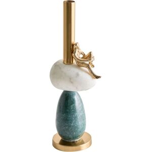 BELIANI Candle Holder BARICE Marble 34 cm Multicolour BELIANI Candle Holder BARICE Marble 34 cm Multicolour