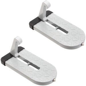 CYSLMUK Car Assist Pedal, 2Pcs White Foldable Door Steps Aluminum Alloy Fit for suv rv Jeep Auto Accessories CYSLMUK Car Assist Pedal, 2Pcs White Foldable Door Steps Aluminum Alloy Fit for suv rv Jeep Auto Accessories