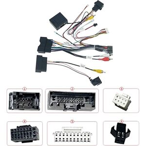 Tlily - Car Audio 16PIN Power Cord Adapter Audio Harness with Canbus Box For Ford Kuga Focus Edge Explorer 2012-2019 Tlily - Car Audio 16PIN Power Cord Adapter Audio Harness with Canbus Box For Ford Kuga Focus Edge Explorer 2012-2019