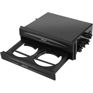 Tlily - Car Auto Single Din Radio Pocket, Universal Cd Pocket Drink Cup Holder Storage Box Black Tlily - Car Auto Single Din Radio Pocket, Universal Cd Pocket Drink Cup Holder Storage Box Black