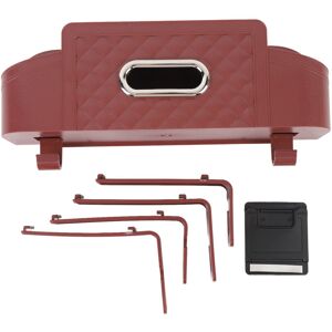 Groofoo - Car Back Seat Organizer with 2 Drink Cup Holder Tissue Box Hooks Phone Holder Multifunctional Storage for Travel Burgundy Groofoo - Car Back Seat Organizer with 2 Drink Cup Holder Tissue Box Hooks Phone Holder Multifunctional Storage for Travel Burgundy