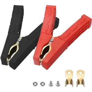 WOIYIC Car Battery Crocodile Clips, 2PCS 500A Pure Copper Alligator Clips for Boost Jumper Cables for Vehicle Accessory WOIYIC Car Battery Crocodile Clips, 2PCS 500A Pure Copper Alligator Clips for Boost Jumper Cables for Vehicle Accessory