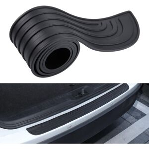 WOIYIC Car Bumper Protector, 104cm x 9cm Rubber Loading Sill Protector, Self-Adhesive Rear Bumper Protector, Compatible with Most Cars, Black WOIYIC Car Bumper Protector, 104cm x 9cm Rubber Loading Sill Protector, Self-Adhesive Rear Bumper Protector, Compatible with Most Cars, Black