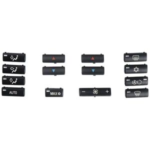TLILY Car Button Key Caps Replacement Climate A/C Control Panel Switch Buttons Cover for E39 E53 M5 X5 TLILY Car Button Key Caps Replacement Climate A/C Control Panel Switch Buttons Cover for E39 E53 M5 X5