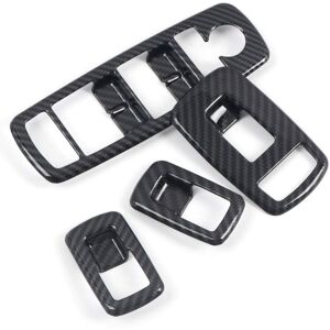 Tlily - Car Carbon Fiber Window Lift Switch Panel Cover Trim Frame sticker For Dodge Ram 1500 2019 2020 Accessories Tlily - Car Carbon Fiber Window Lift Switch Panel Cover Trim Frame sticker For Dodge Ram 1500 2019 2020 Accessories