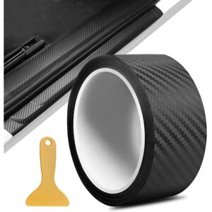 WOIYIC Car Carbon Film, 5cm x 5m Carbon Sticker, 3D Car Sticker Strip, Car Door Sill Protection Carbon Covering, Suitable for Car Motorcycle (Black) WOIYIC Car Carbon Film, 5cm x 5m Carbon Sticker, 3D Car Sticker Strip, Car Door Sill Protection Carbon Covering, Suitable for Car Motorcycle (Black)