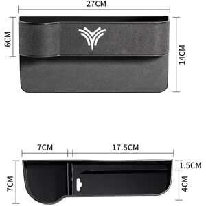 Tlily - Car Central Control Side Storage Box Multi-Function Mobile Phone Tray Interior Accessories for neta s v u 2022 Grey Tlily - Car Central Control Side Storage Box Multi-Function Mobile Phone Tray Interior Accessories for neta s v u 2022 Grey