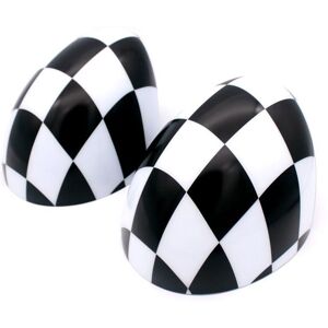 Tlily - Car Checkered Mirror Caps Covers for mini R55 R56 R57 with Auto Powerfolding Mirrors Only Tlily - Car Checkered Mirror Caps Covers for mini R55 R56 R57 with Auto Powerfolding Mirrors Only