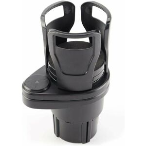 Dewdat - Car Cup Holder, Car Drink Holder, 2 in 1 Multi-Functional Car Drink Holder 360 Degree Rotating Adjustable Double Bottle Holder (Black) Dewdat - Car Cup Holder, Car Drink Holder, 2 in 1 Multi-Functional Car Drink Holder 360 Degree Rotating Adjustable Double Bottle Holder (Black)