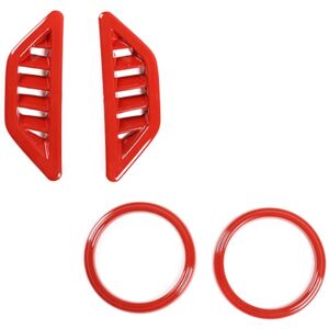 Tlily - Car Dashboard Both Sides Air Conditioning Outlet Vent Trim Frame Stickers for 86 brz 2012-2020(Red) Tlily - Car Dashboard Both Sides Air Conditioning Outlet Vent Trim Frame Stickers for 86 brz 2012-2020(Red)