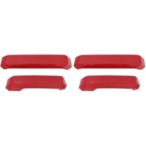 TLILY Car Inner Door Grab Handle Trim Cover for 2015-2020 Interior Accessories Red TLILY Car Inner Door Grab Handle Trim Cover for 2015-2020 Interior Accessories Red