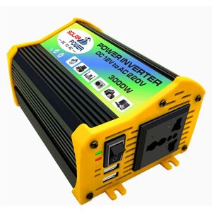 Tlily - Car Inverter Voltage Transformer Modified Sine Wave Power DC12V to ac 220V 3000W Converter Dual usb Tlily - Car Inverter Voltage Transformer Modified Sine Wave Power DC12V to ac 220V 3000W Converter Dual usb