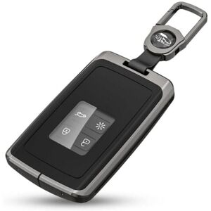 YMYNY Car Key Case Compatible with Renault, Zinc Alloy Car Key Case for Renault Clio Scenic Megane Duster Sandero Captur Twingo Koleos, 4 Buttons, Smart YMYNY Car Key Case Compatible with Renault, Zinc Alloy Car Key Case for Renault Clio Scenic Megane Duster Sandero Captur Twingo Koleos, 4 Buttons, Smart