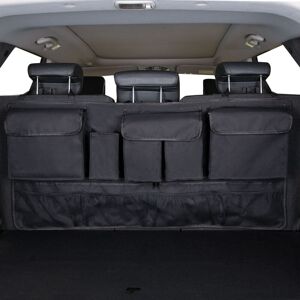 Linghhang - Car Organizer 9 Pockets with 3 Fixed Adjustment Straps Multipurpose Foldable Car Trunk Storage Bag for suv and Many Vehicles Linghhang - Car Organizer 9 Pockets with 3 Fixed Adjustment Straps Multipurpose Foldable Car Trunk Storage Bag for suv and Many Vehicles