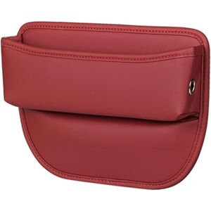 BEIJIYI Car Organizer, Car Seat Storage Box, PU Leather Front Seat Console Pocket for Cell Phones, Keys, Cards, Glasses, Wallet (Red) BEIJIYI Car Organizer, Car Seat Storage Box, PU Leather Front Seat Console Pocket for Cell Phones, Keys, Cards, Glasses, Wallet (Red)