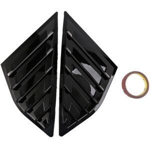 Tlily - Car Quarter Side Window Cover Louver Scoop Vent for Focus MK3 Hatchback 2012-2018 Bright Black Tlily - Car Quarter Side Window Cover Louver Scoop Vent for Focus MK3 Hatchback 2012-2018 Bright Black