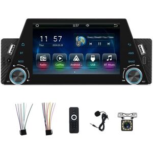 Tlily - Car Radio Single Din 5 Inch Touchscreen Stereo with CarPlay Android Auto Mirror Link fm usb swc Backup Camera Tlily - Car Radio Single Din 5 Inch Touchscreen Stereo with CarPlay Android Auto Mirror Link fm usb swc Backup Camera