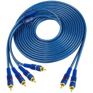 COOCHEER Car RCA Audio Interconnect Cable, 2 Channel to 4 Channel RCA Car Audio Y Splitter Adapter Jumper Twisted Pair OFC Full Shield Noise Reduction (5m) COOCHEER Car RCA Audio Interconnect Cable, 2 Channel to 4 Channel RCA Car Audio Y Splitter Adapter Jumper Twisted Pair OFC Full Shield Noise Reduction (5m)