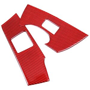 TLILY Car Red Soft Carbon Fiber Glass lift Switch Cover Trim Stickers For Chevrolet Corvette C7 2014-2019 TLILY Car Red Soft Carbon Fiber Glass lift Switch Cover Trim Stickers For Chevrolet Corvette C7 2014-2019