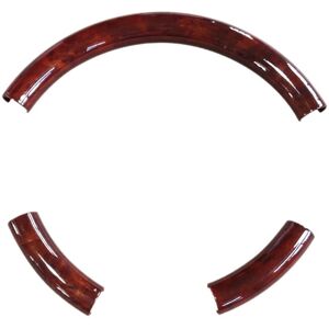 Tlily - Car Steering Wheel Cover Three Section Handle Peach Wood Interior Clip-on Grip Tlily - Car Steering Wheel Cover Three Section Handle Peach Wood Interior Clip-on Grip