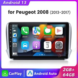 JUNSUN Car Stereo Radio for Peugeot 2008(2013-2017) Carplay 10.1 Inch Android 13 2+64G JUNSUN Car Stereo Radio for Peugeot 2008(2013-2017) Carplay 10.1 Inch Android 13 2+64G