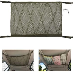 Linghhang - Car Storage Net - Interior Hanging Storage Bag Car Organizer with Drawstring, Top Luggage Holder Linghhang - Car Storage Net - Interior Hanging Storage Bag Car Organizer with Drawstring, Top Luggage Holder