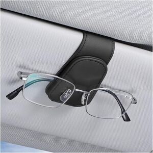 SJQKA Car Sun Visor Sunglasses Holder, Leather Eyeglass Holder, Magnetic Glasses Holder and Card Holder, Universal Car Interior Accessory for SUVs and SJQKA Car Sun Visor Sunglasses Holder, Leather Eyeglass Holder, Magnetic Glasses Holder and Card Holder, Universal Car Interior Accessory for SUVs and