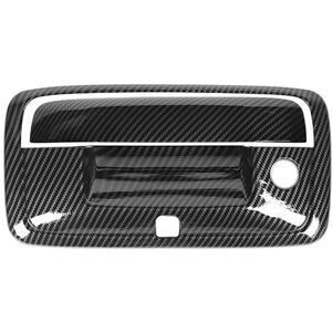 Tlily - Car Tailgate Handle Cover Tim with Camera Hole for Chevy Silverado Colorado gmc Sierra 2014-2017 (abs Carbon Fiber) Tlily - Car Tailgate Handle Cover Tim with Camera Hole for Chevy Silverado Colorado gmc Sierra 2014-2017 (abs Carbon Fiber)