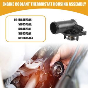 Tlily - Car Thermostat Assembly with Washer 5184570AJ, 5184570AH, 5184570AG for Chrysler Dodge Journey, Town rv, Avengers Tlily - Car Thermostat Assembly with Washer 5184570AJ, 5184570AH, 5184570AG for Chrysler Dodge Journey, Town rv, Avengers