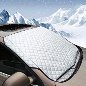 GOTRAYS Car Windshield Cover, Ultra Thick Heavy Duty Protective Cover - Snow, Ice, Frost, Sun, Ultraviolet, Dustproof and Waterproof - Suitable for Off-Road GOTRAYS Car Windshield Cover, Ultra Thick Heavy Duty Protective Cover - Snow, Ice, Frost, Sun, Ultraviolet, Dustproof and Waterproof - Suitable for Off-Road