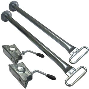 Securefix Direct - Trailer Prop Stand Drop Tubes & Clamps 34MM x 600MM X2 (Caravan Support Leg Steady Bar) Securefix Direct - Trailer Prop Stand Drop Tubes & Clamps 34MM x 600MM X2 (Caravan Support Leg Steady Bar)