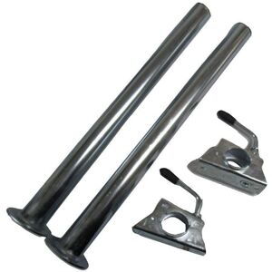 SECUREFIX DIRECT Caravan Prop Stands With Clamps 48MM x 600MM X2 (Caravan Trailer Stability) SECUREFIX DIRECT Caravan Prop Stands With Clamps 48MM x 600MM X2 (Caravan Trailer Stability)