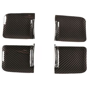 Tlily - Carbon Fiber abs Car Interior Door Handle Bowl Cover Fit For Toyota-Tundra 2014-2021 Tlily - Carbon Fiber abs Car Interior Door Handle Bowl Cover Fit For Toyota-Tundra 2014-2021
