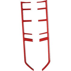 TLILY Carbon Fiber Red Interior Center Control Gear Shift Panel Button Decorative Trim Strips for Porsche Panamera 2010-2016 TLILY Carbon Fiber Red Interior Center Control Gear Shift Panel Button Decorative Trim Strips for Porsche Panamera 2010-2016