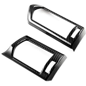 Tlily - Carbon Fiber Side Dashboard Air Condition Vent Outlet Cover Trim Frame Sticker for Toyota Land Cruiser 300 LC300 2023+ Tlily - Carbon Fiber Side Dashboard Air Condition Vent Outlet Cover Trim Frame Sticker for Toyota Land Cruiser 300 LC300 2023+