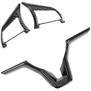 Tlily - Carbon Fiber Steering Wheel Decoration Cover Frame Trim for Rogue Sentra Kicks leaf Accessories Tlily - Carbon Fiber Steering Wheel Decoration Cover Frame Trim for Rogue Sentra Kicks leaf Accessories