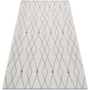 RUGSX Carpet COLOR 19443/062 SISAL Diamonds Cream white 200x290 cm RUGSX Carpet COLOR 19443/062 SISAL Diamonds Cream white 200x290 cm