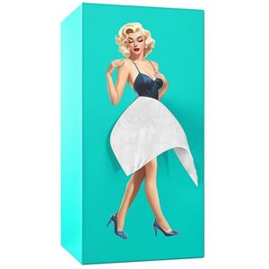 TLILY Cartoon Girl Tissue Box, Flying Skirt Box Desktop Decoration Napkin Box,Girl Long Box(Blue) TLILY Cartoon Girl Tissue Box, Flying Skirt Box Desktop Decoration Napkin Box,Girl Long Box(Blue)