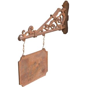 Biscottini - Cast iron made natural rust finish W70xDP12xH85 cm sized wall sign Biscottini - Cast iron made natural rust finish W70xDP12xH85 cm sized wall sign