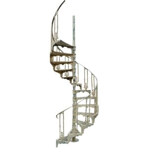 Biscottini - Cast-iron spiral staircase antique finish Biscottini - Cast-iron spiral staircase antique finish