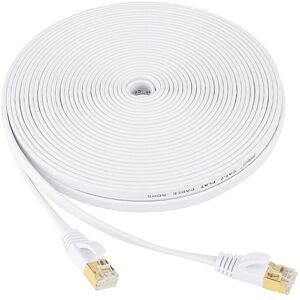WOIYIC Cat 7 Flat Ethernet Cable, 10m Network Cable with Plated rj45, 10 Gbps 600MHz 8P8C High Speed LAN Network Cable, Compatible with Cat6/Cat5 and for WOIYIC Cat 7 Flat Ethernet Cable, 10m Network Cable with Plated rj45, 10 Gbps 600MHz 8P8C High Speed LAN Network Cable, Compatible with Cat6/Cat5 and for