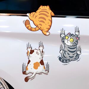 CSPARKV Cat Car Sticker, 3 Pieces Funny Car Sticker, Cute Cat Decals Creative Car Stickers, Suitable for Walls Decoration Decorative Car etc CSPARKV Cat Car Sticker, 3 Pieces Funny Car Sticker, Cute Cat Decals Creative Car Stickers, Suitable for Walls Decoration Decorative Car etc