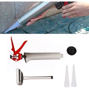 CNCEST Caulking Guns Stainless Steel Mortar Grouting Gun Injector Cement Grout Mortar Caulk Pointing Grouting Gun for Grouting Floor, Re-pointing Walls, CNCEST Caulking Guns Stainless Steel Mortar Grouting Gun Injector Cement Grout Mortar Caulk Pointing Grouting Gun for Grouting Floor, Re-pointing Walls,
