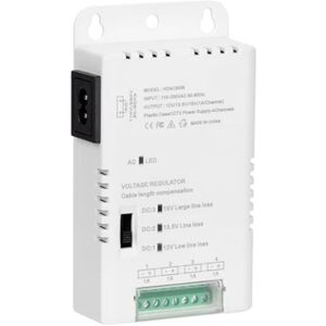 TLILY CCTV Camera Power Supply Distribution Power Supply 90V-264VAC Input to 12V-13.8-15VDC Output-HD4C50W TLILY CCTV Camera Power Supply Distribution Power Supply 90V-264VAC Input to 12V-13.8-15VDC Output-HD4C50W