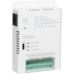 TLILY Cctv Camera Power Supply Distribution Power Supply 90V-264VAC Input to 12V-13.8-15VDC Output-HD16C120W TLILY Cctv Camera Power Supply Distribution Power Supply 90V-264VAC Input to 12V-13.8-15VDC Output-HD16C120W